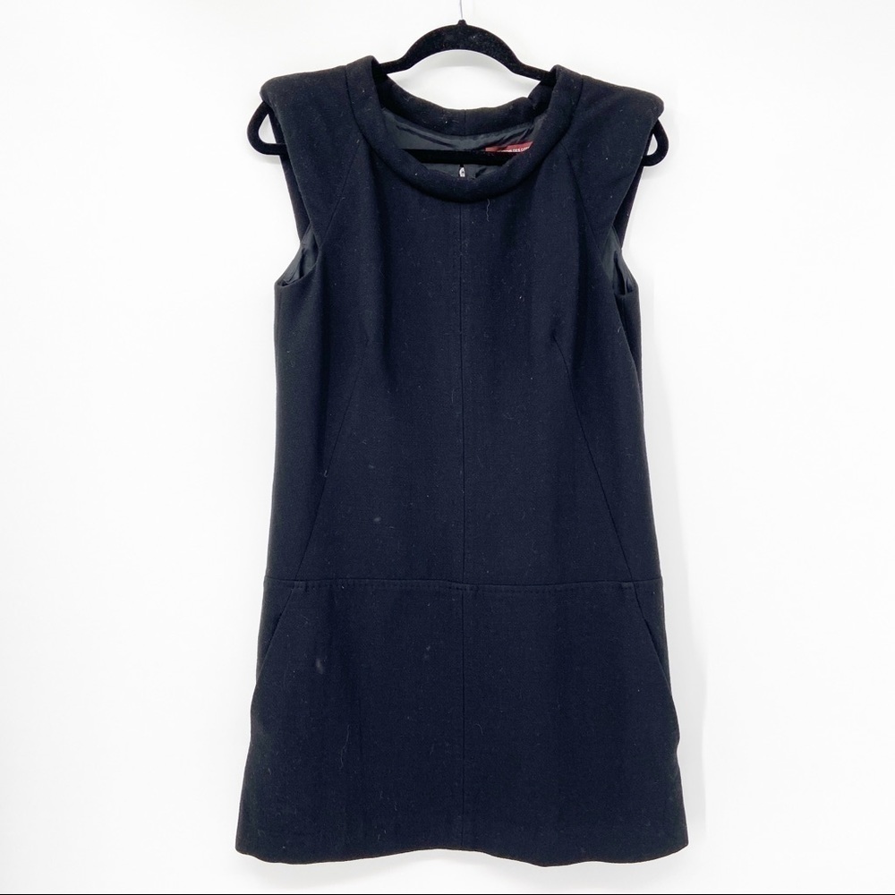 Comptoir Des Cotonners Rolled Neck Wool Dress 40